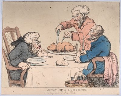 Judíos en un almuerzo, 1794 de Thomas Rowlandson