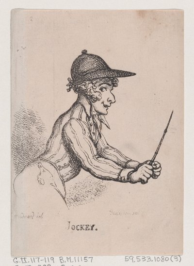 Jinete, abril de 1808 de Thomas Rowlandson