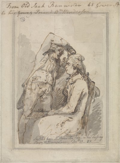 John Bannister en su camerino en Drury Lane de Thomas Rowlandson