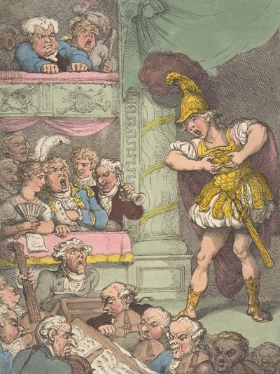 John Bull en la ópera italiana, 2 de octubre de 1811 de Thomas Rowlandson