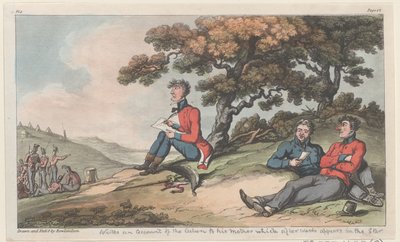 Johnny escribe un relato de la acción a su madre, que luego aparece en el Star de Thomas Rowlandson