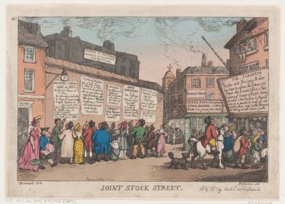 Calle de Acciones Conjuntas, 10 de marzo de 1808 de Thomas Rowlandson