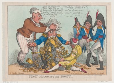 Junot Vomitando su Botín, 17 de octubre de 1808 de Thomas Rowlandson