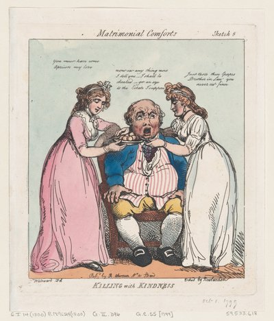 Matando con amabilidad, 1 de octubre de 1799 de Thomas Rowlandson