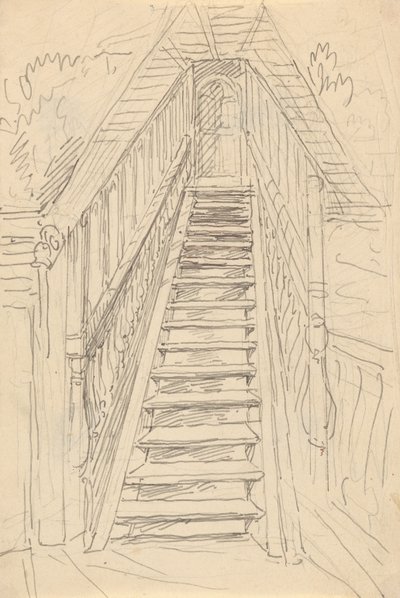 Edificio del Rey Guillermo, escalones que conducen al Gran Salón de Thomas Rowlandson