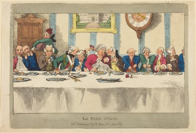 La Mesa del Huésped de Thomas Rowlandson