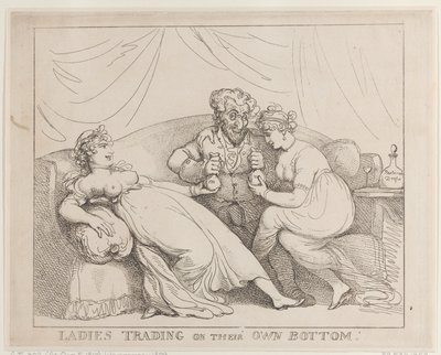 Mujeres que operan con su propio capital de Thomas Rowlandson