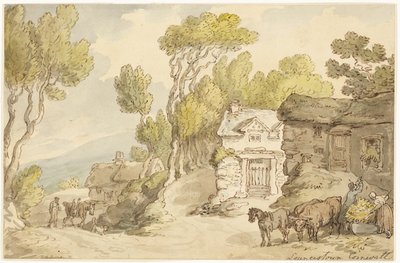 Launcetown Cornwall de Thomas Rowlandson