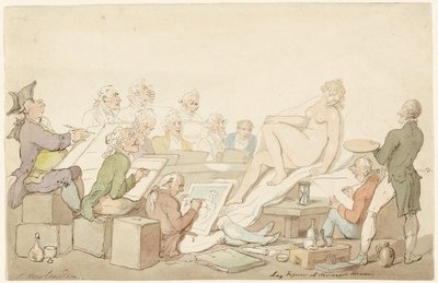 Figura de lay en Somerset House de Thomas Rowlandson