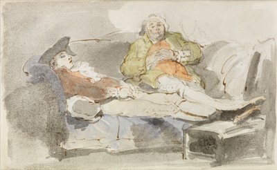 Reposando en un Sofá de Thomas Rowlandson