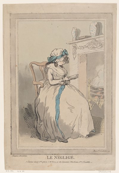 Le Négligé, 6 de marzo de 1786 de Thomas Rowlandson