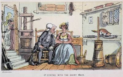 El doctor con una sirvienta - en Doctor Syntax