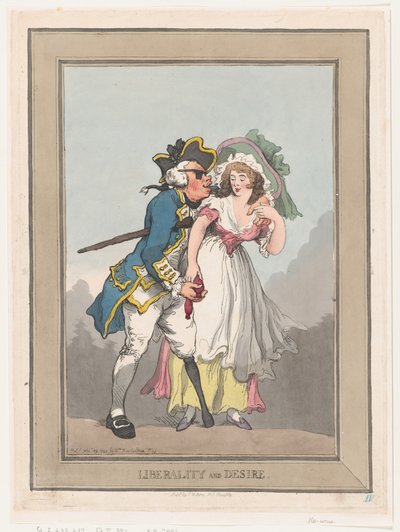 Liberalidad y deseo, 29 de noviembre de 1788 de Thomas Rowlandson