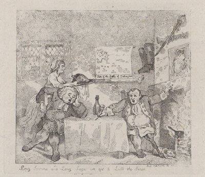 Los sermones largos y los asedios largos tienden a adormecer los sentidos, 11 de febrero de 1783 de Thomas Rowlandson