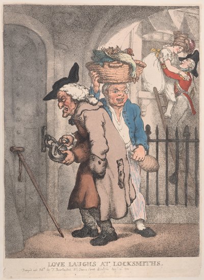 El Amor se Ríe de los Cerrajeros, 20 de agosto de 1811 de Thomas Rowlandson
