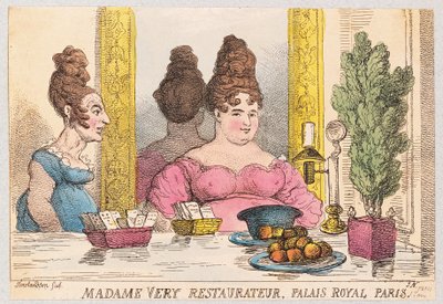 Madame Very, restauradora, Palais Royal, París de Thomas Rowlandson
