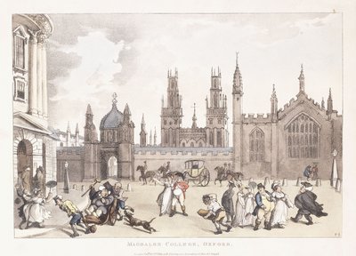 Magdalen College, Oxford, 1809-1811 de Thomas Rowlandson