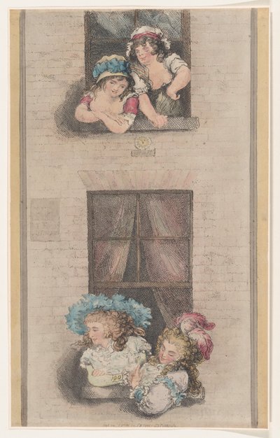 Criadas y amas, 1 de diciembre de 1791 de Thomas Rowlandson