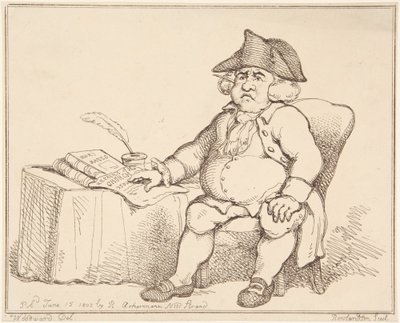 Man at Table de Thomas Rowlandson
