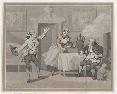 Manager & Spouter, 1 de julio de 1802 de Thomas Rowlandson
