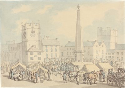 Día de Mercado en Richmond en Yorkshire de Thomas Rowlandson