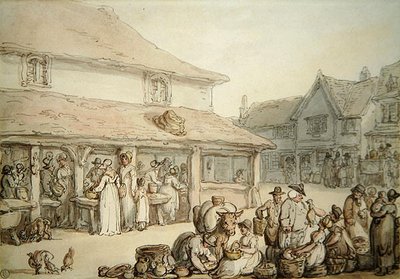 Plaza del Mercado de Thomas Rowlandson