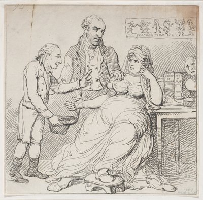 Melpómene en las Penas, o el Juego de Niños Defendido por Monarcas Teatrales, 14 de diciembre de 1804 de Thomas Rowlandson