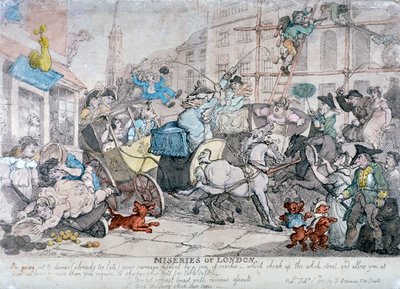 Miserias de Londres, 1807 de Thomas Rowlandson