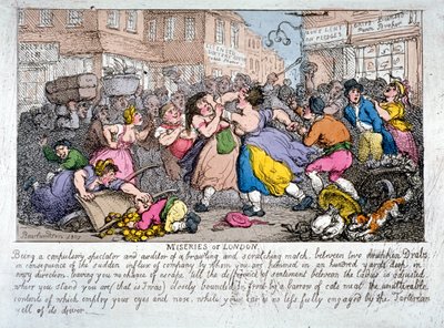 Miserias de Londres, 1807 de Thomas Rowlandson