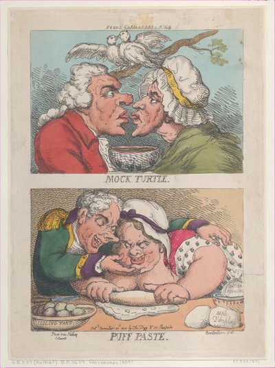 Mock Turtle, Puff Paste, 20 de noviembre de 1810 de Thomas Rowlandson