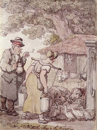 Molly Moggs y el vicario de Thomas Rowlandson