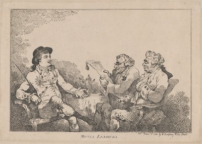Prestamistas, 8 de noviembre de 1784 de Thomas Rowlandson