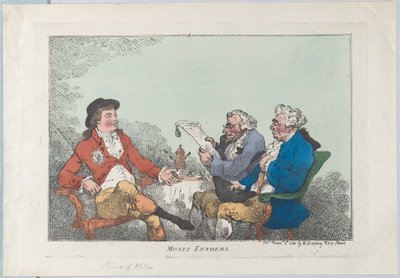 Prestamistas, 8 de noviembre de 1784 de Thomas Rowlandson