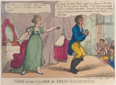 Más de Clarke o Nuevas Acusaciones, 14 de julio de 1809 de Thomas Rowlandson