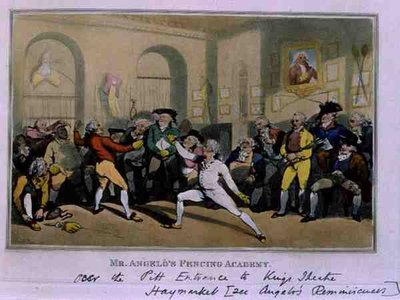 La Academia de Esgrima del Sr. Angelo de Thomas Rowlandson
