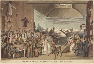 La exposición del Sr. Bullock sobre los lapones de Thomas Rowlandson
