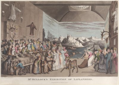 Exposición del Sr. Bullock de lapones, 8 de febrero de 1822 de Thomas Rowlandson