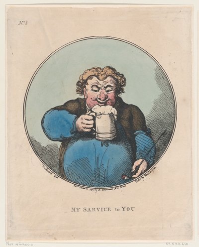 Mi servicio para ti, 20 de octubre de 1799 de Thomas Rowlandson