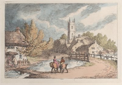 Cerca de Helston, Cornualles, de «Views in Cornwall» de Thomas Rowlandson