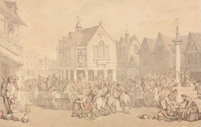 Newbury Market Place, Berkshire de Thomas Rowlandson