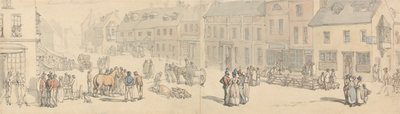 Newport High Street, Isla de Wight de Thomas Rowlandson