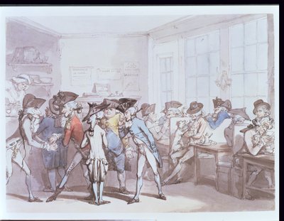 No.1732 Una cafetería francesa de Thomas Rowlandson