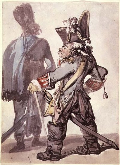 No.2160 Federico el Grande (1712-86) y Uno de sus Oficiales de Thomas Rowlandson