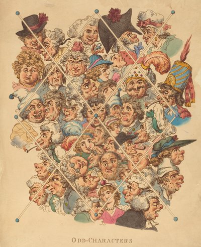 Personajes extraños, publicado en 1801 de Thomas Rowlandson