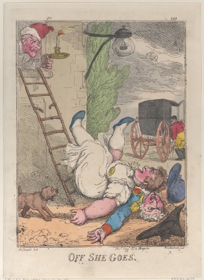 Allá va, 1812 de Thomas Rowlandson