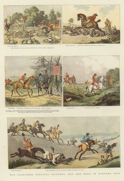 Imágenes deportivas a la antigua de Thomas Rowlandson