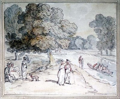En el Támesis de Thomas Rowlandson