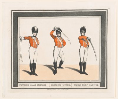 Medio colgador exterior, guardia colgante, medio colgador interior, 1 de septiembre de 1798 de Thomas Rowlandson
