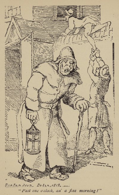 ¡Pasada la una, una buena mañana! de Thomas Rowlandson