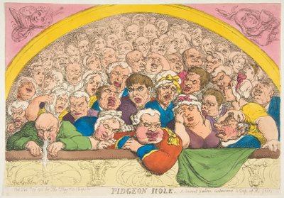 Pidgeon Hole. Una Invención del Jardín del Convento para Encerrar a los Dioses de Thomas Rowlandson